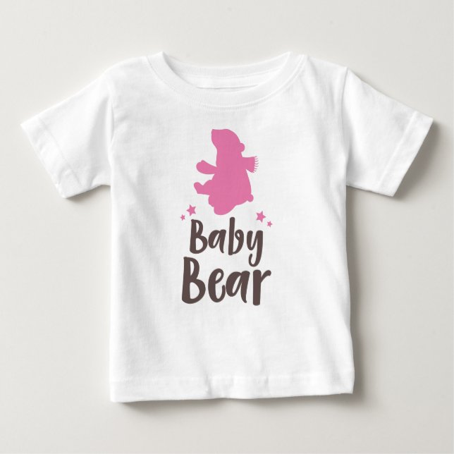 Camiseta Para Bebê Urso Bebê, Cubo Urso, Urso Bonito, Urso Pequeno -  (Frente)