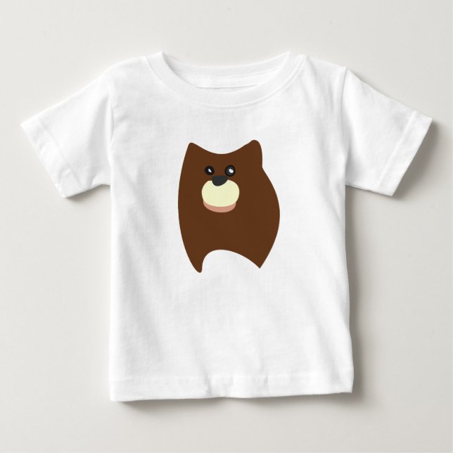 Camiseta Para Bebê Urso Caminhando (Frente)