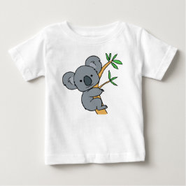 Camiseta Para Bebê Urso Coala Fofo