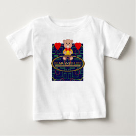 Camiseta Para Bebê Urso Comigo Limpo