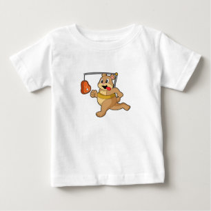 Camiseta Para Bebê Urso como Runner