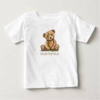 Urso de Aguarela Personalizado para Bebê