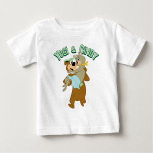 Camiseta Para Bebê Urso de Carregando do Urso Yogi