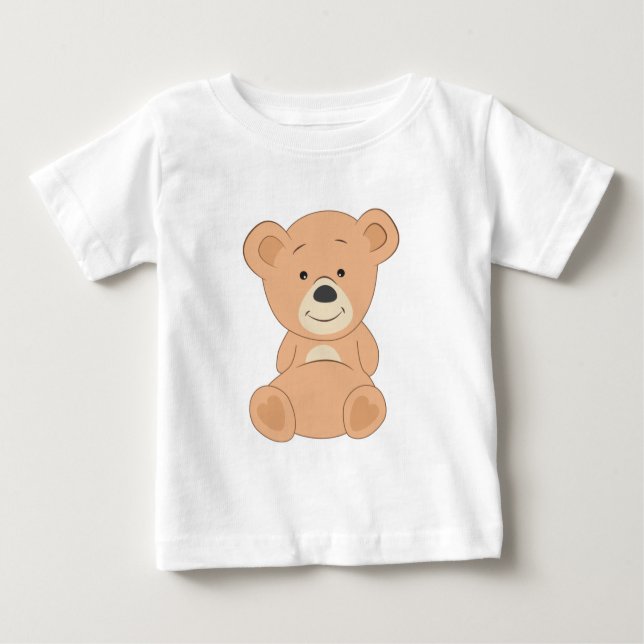 Camiseta Para Bebê Urso de Corda (Frente)