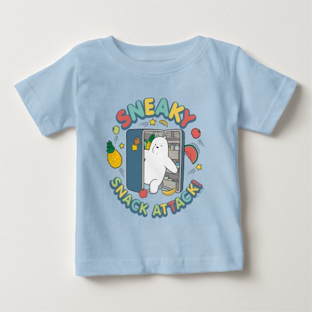 Camiseta Para Bebê Urso de Gelo - Ataque de Invasão Sapatinho! (Frente)
