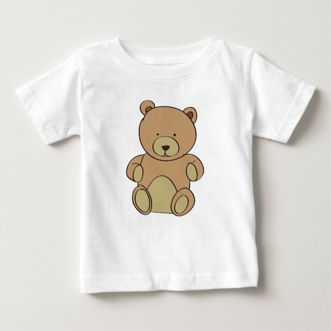 Camiseta Para Bebê Urso de pelúcia, brinquedo, ursinho de pelúcia (Frente)