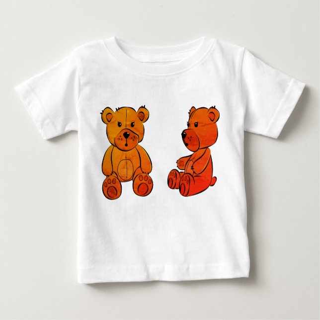 Camiseta Para Bebê Urso de pelúcia, brinquedo, urso (Frente)