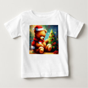 Camiseta Para Bebê Urso de Peste Natal 1