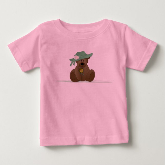 Camiseta Para Bebê Urso de Sol-Teddy (Frente)
