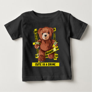 Camiseta Para Bebê Urso de Teddy do Combate ao Crime