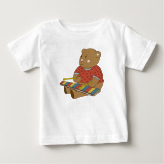 Camiseta Para Bebê Urso do xilofone