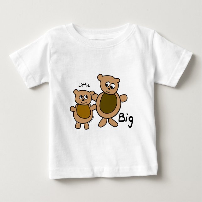 Camiseta Para Bebê Urso Grande (Frente)