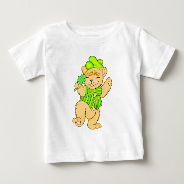 Camiseta Para Bebê Urso Irlandês (Frente)