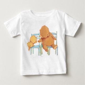 Camiseta Para Bebê Urso Marrom Grande Ajuda Um Urso Amarelo Pequeno