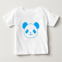 Urso Panda de Kawaii Azul