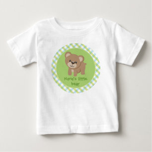 Camiseta Para Bebê Urso Pequeno Personalizado - Urso Pequeno de Nana