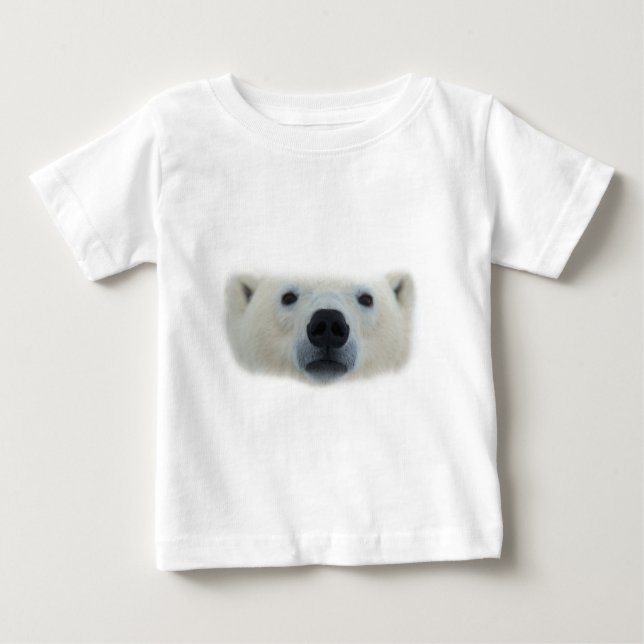 Camiseta Para Bebê Urso Polar (Frente)