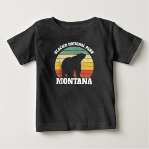 Camiseta Para Bebê Urso Polar do Parque Nacional Glaciar