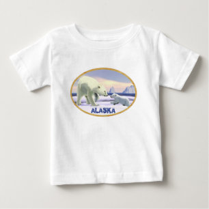 Camiseta Para Bebê Urso polar - Mama Nariz Melhor