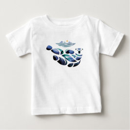 Camiseta Para Bebê Urso Polar Relaxado