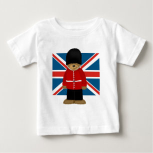 Camiseta Para Bebê Urso real da guarda