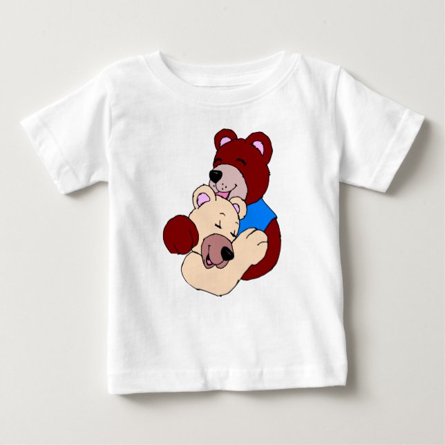 Camiseta Para Bebê Ursos de fofinho (Frente)