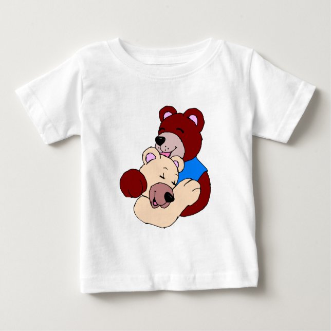 Camiseta Para Bebê Ursos de fofinho (Frente)