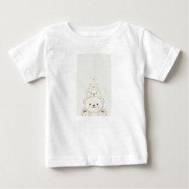 Camiseta Para Bebê ursos fofos