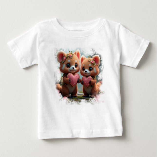 Camiseta Para Bebê Ursos ursinhos docesT-Shirt (Frente)