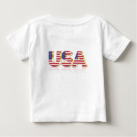 USA Flag Baby T Shirt