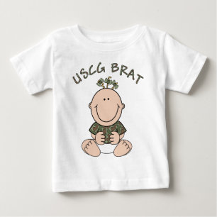 Camiseta Para Bebê USCG Brat