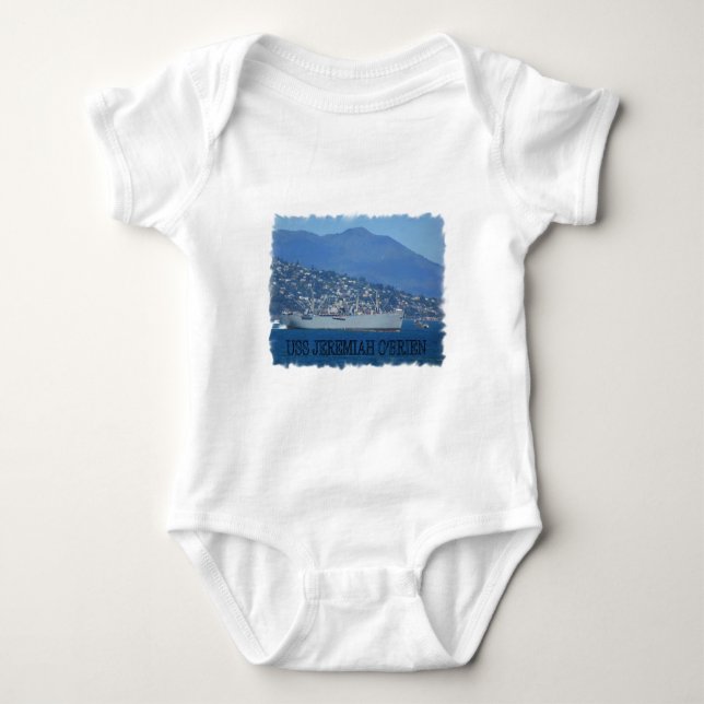 Camiseta Para Bebê USS Jeremiah O'Brien (Frente)
