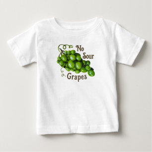 Camiseta Para Bebê Uvas Bebê Cima