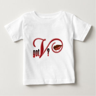 Camiseta Para Bebê V obtidos - Sangue do vampiro