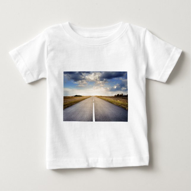 Camiseta Para Bebê Vá Em Frente (Frente)