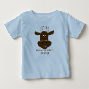 Camiseta Para Bebê Vaca animado com gráficos