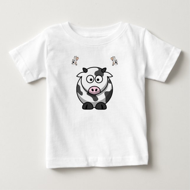 Camiseta Para Bebê Vaca de Camiseta Bebê (Frente)