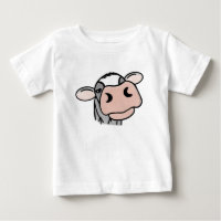 vaca de desenho animado preto branco rosa beijo ci