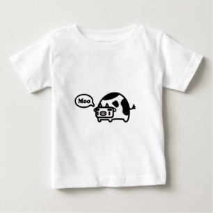 Camiseta Para Bebê Vaca de Mooing
