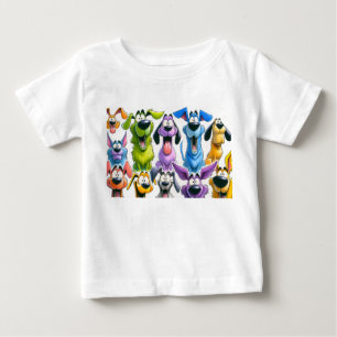 Camiseta Para Bebê Vaca Engraçada em Highland com Café SVG - Cartoon