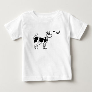 Camiseta Para Bebê Vaca, MOO!