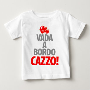Camiseta Para Bebê Vada um Bordo CAZZA