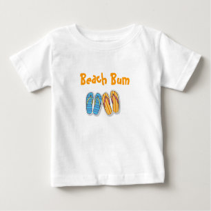 Camiseta Para Bebê Vagabundo da praia