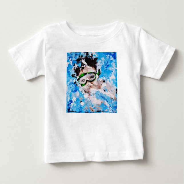 Camiseta Para Bebê Vague petit loup (Frente)