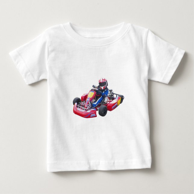 Camiseta Para Bebê Vai Kart (Frente)