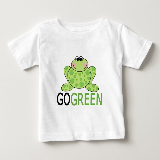 Camiseta Para Bebê VAI o sapo VERDE (Frente)
