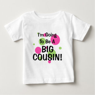 Camiseta Para Bebê Vai Ser Primo Grande! Cor de Rosa