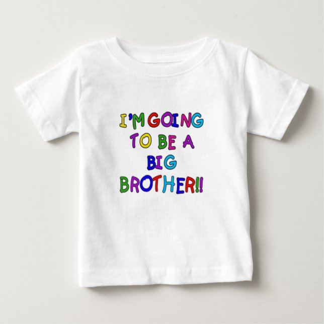 Camiseta Para Bebê Vai ser um Big Brother (Frente)
