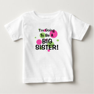 Camiseta Para Bebê Vai SER UMA IRMÃ GRANDE!