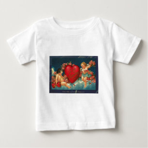 Camiseta Para Bebê Valentine Vitoriano Para o Meu Amor